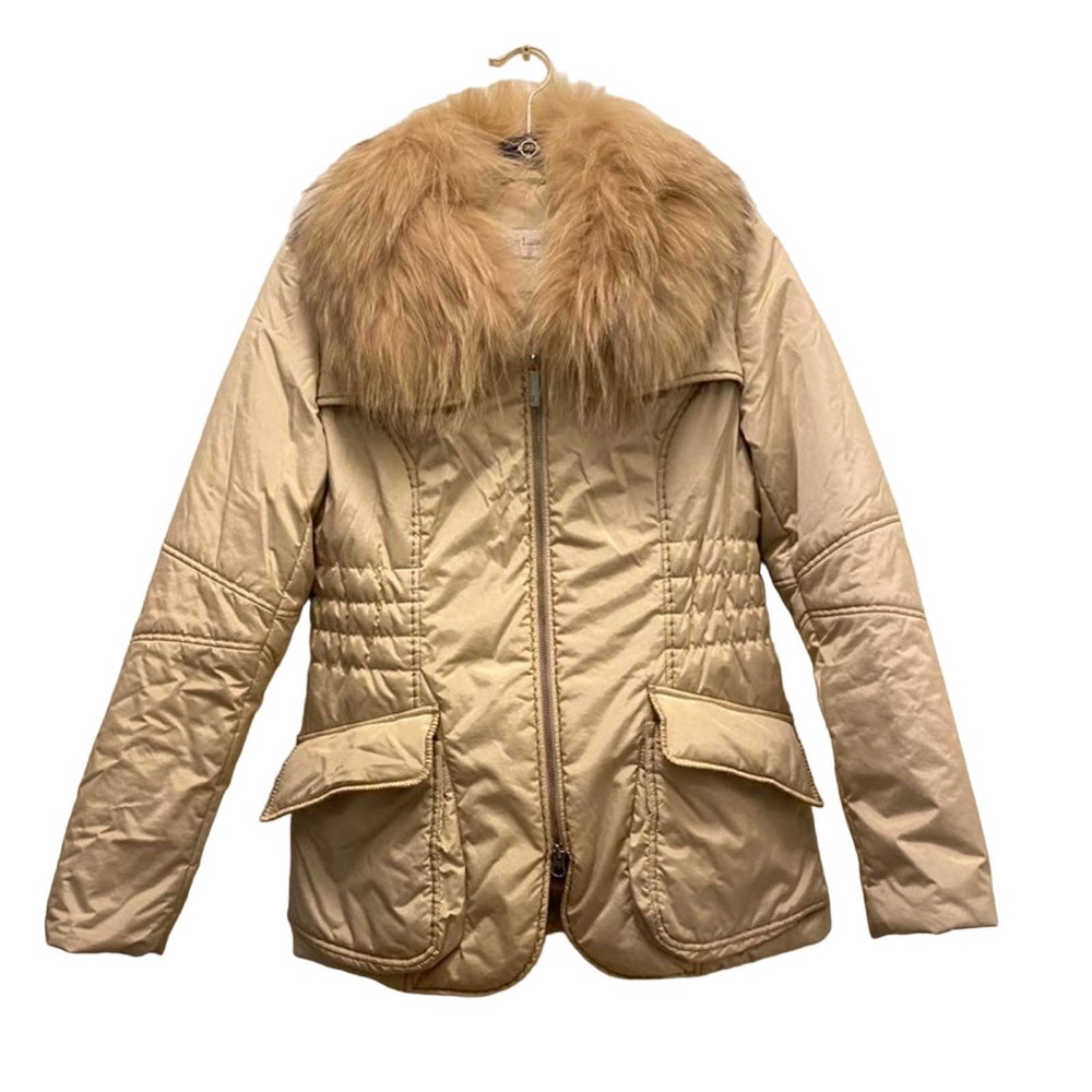 Guy Laroche Saga Furs down beige coat S